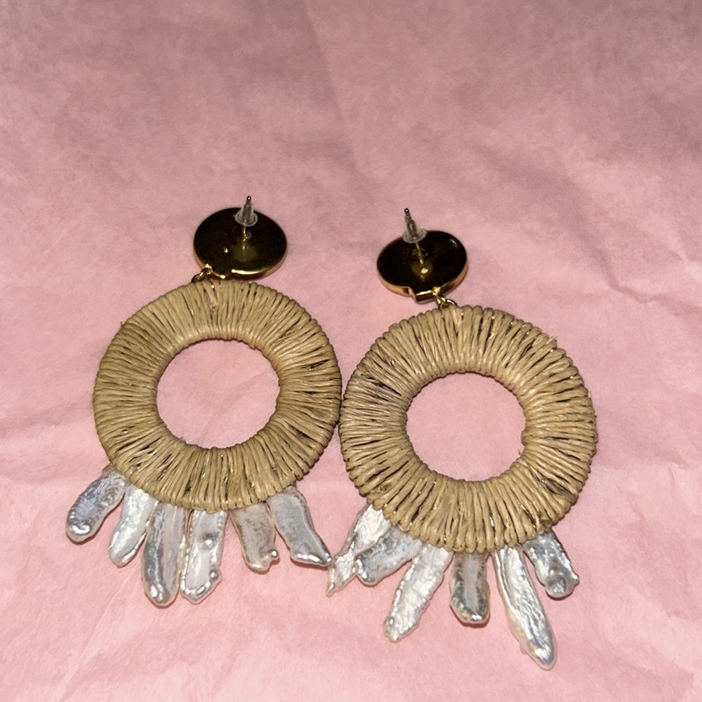 Merrigan Raffia Earrings - Picture 5 of 7
